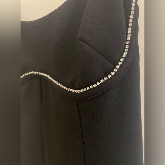 Black Dress with Diamonds NWT - Picture 3 of 5